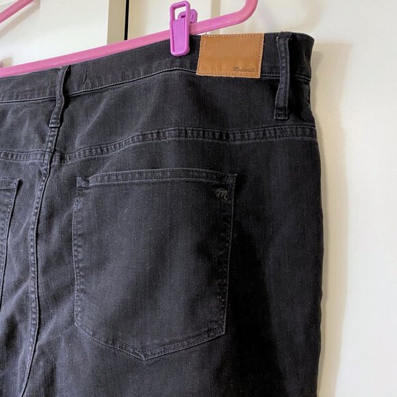 Madewell Slim Wide Leg Crop Jeans - Lunar Wash Black, High Waist - Size 24W - Picture 7 of 11